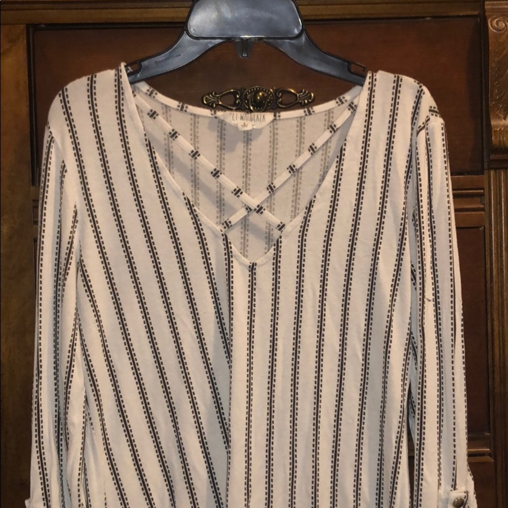 Stripped formal shirt.